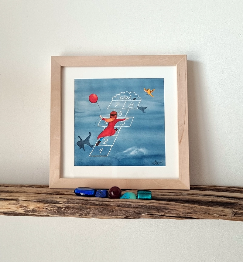 Illustration Esther Maurer, Envole-toi vers tes rêves