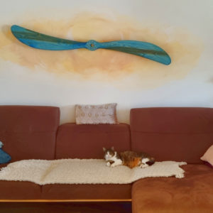 Déco salon avec hélice jef-woods.ch